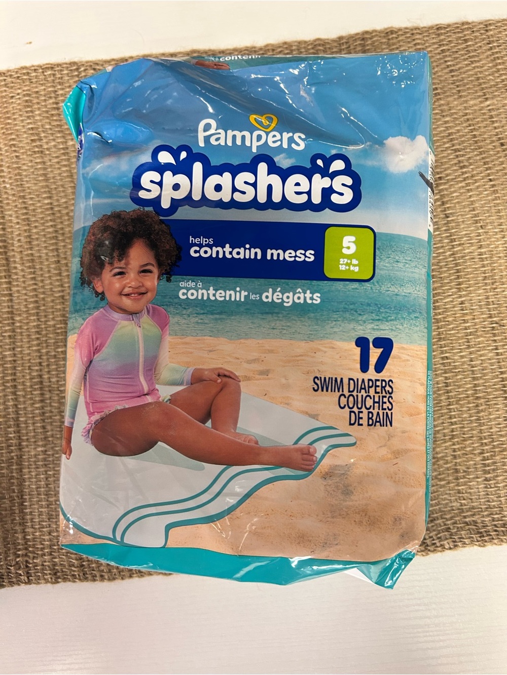 Pampers Splashers Size 5 Swim Diapers NIP!